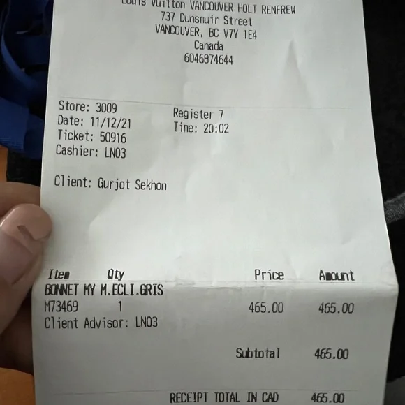 Authentic Louis Vuitton hat - Picture 5 of 5